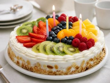 Gateau aux fruits anniversaire : une recette colorée et facile à personnaliser