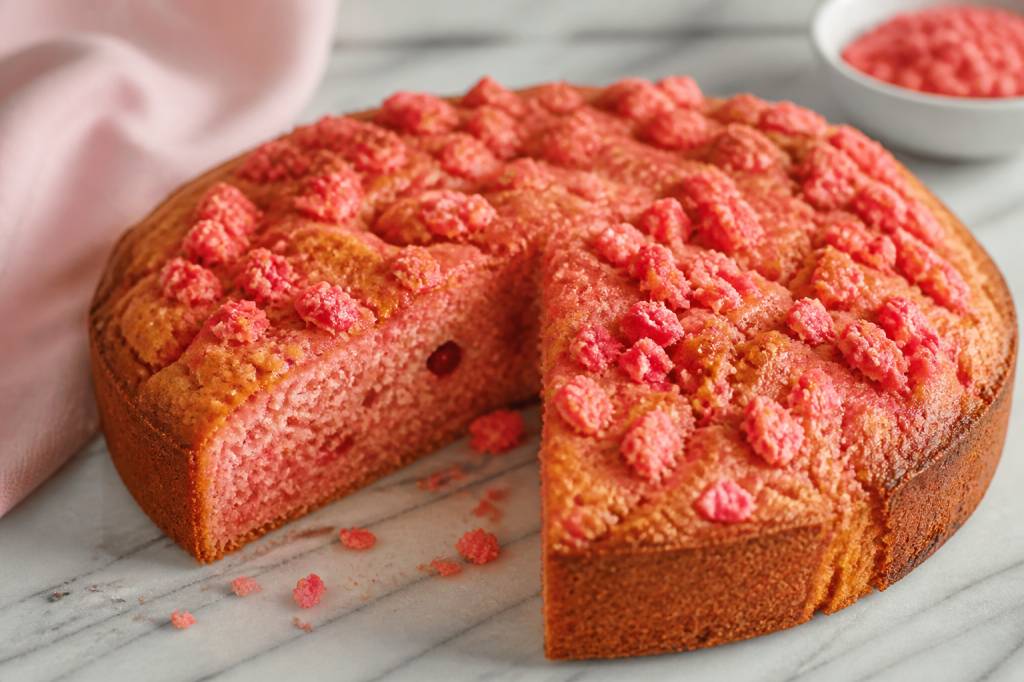 Gâteau lyonnais : la recette régionale aux pralines roses