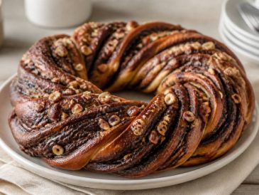 Krantz cake : la recette briochée au chocolat et aux noix
