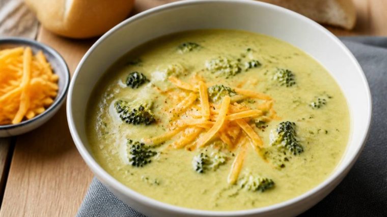 Soupe brocolis cheddar : une recette crémeuse et réconfortante