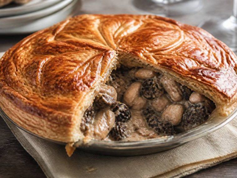 Tourte aux ris de veau et morilles : une recette festive et raffinée