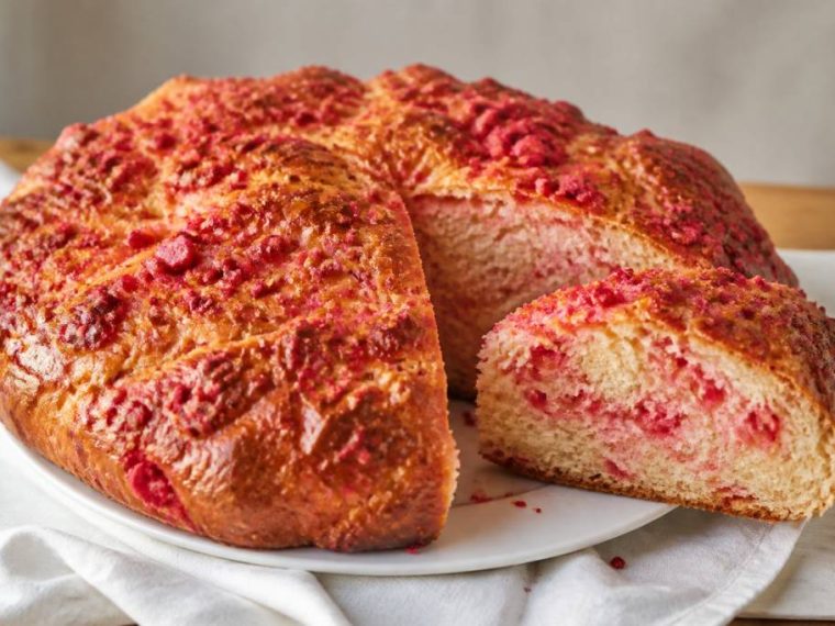 Recette saint genix : la brioche aux pralines roses
