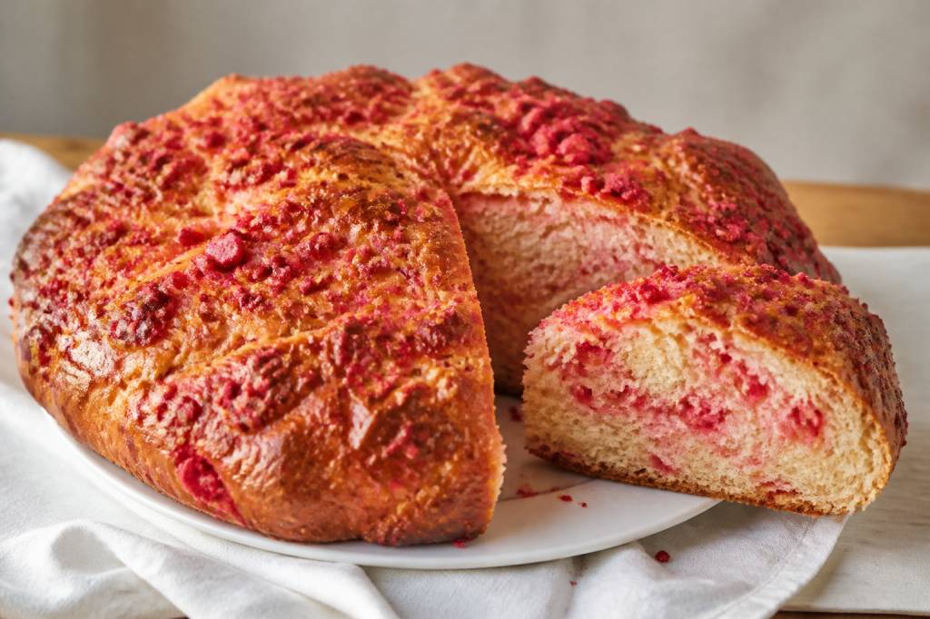 Recette saint genix : la brioche aux pralines roses